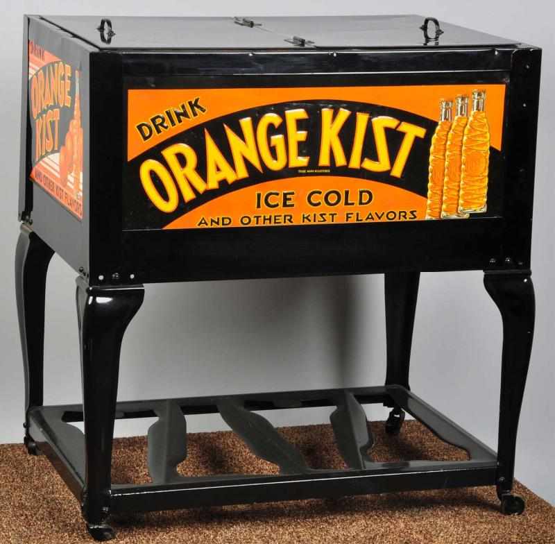 Appraisal: Restored Orange Kist Glascock Cooler Description s to s Original