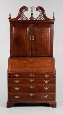 Appraisal: Important American Chippendale Secretary attributed to the Chapin School Connecticut