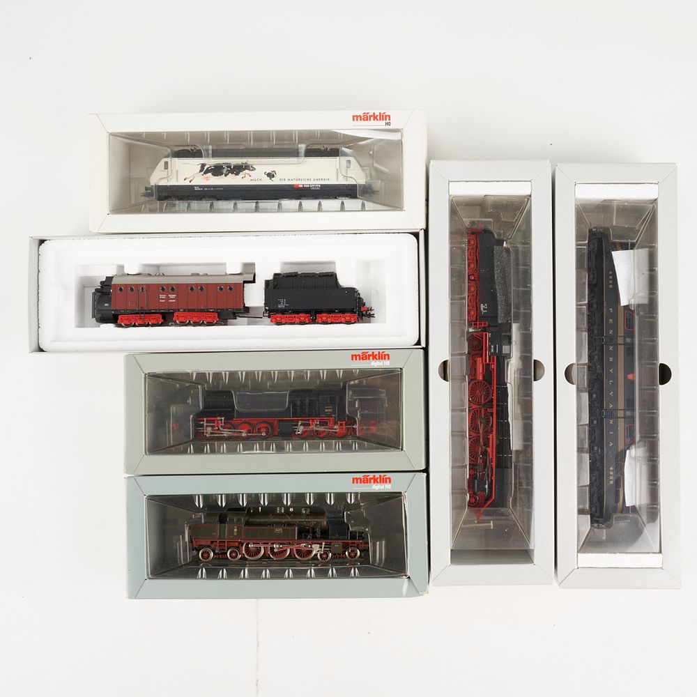 Appraisal: Grp Marklin HO Scale Model Digital Train Engines Marklin Germany