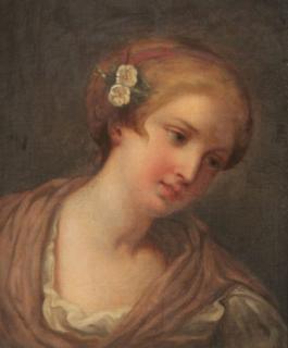 Appraisal: FRENCH TH C FRAMED OIL ON CANVAS PORTRAIT OF YOUNG