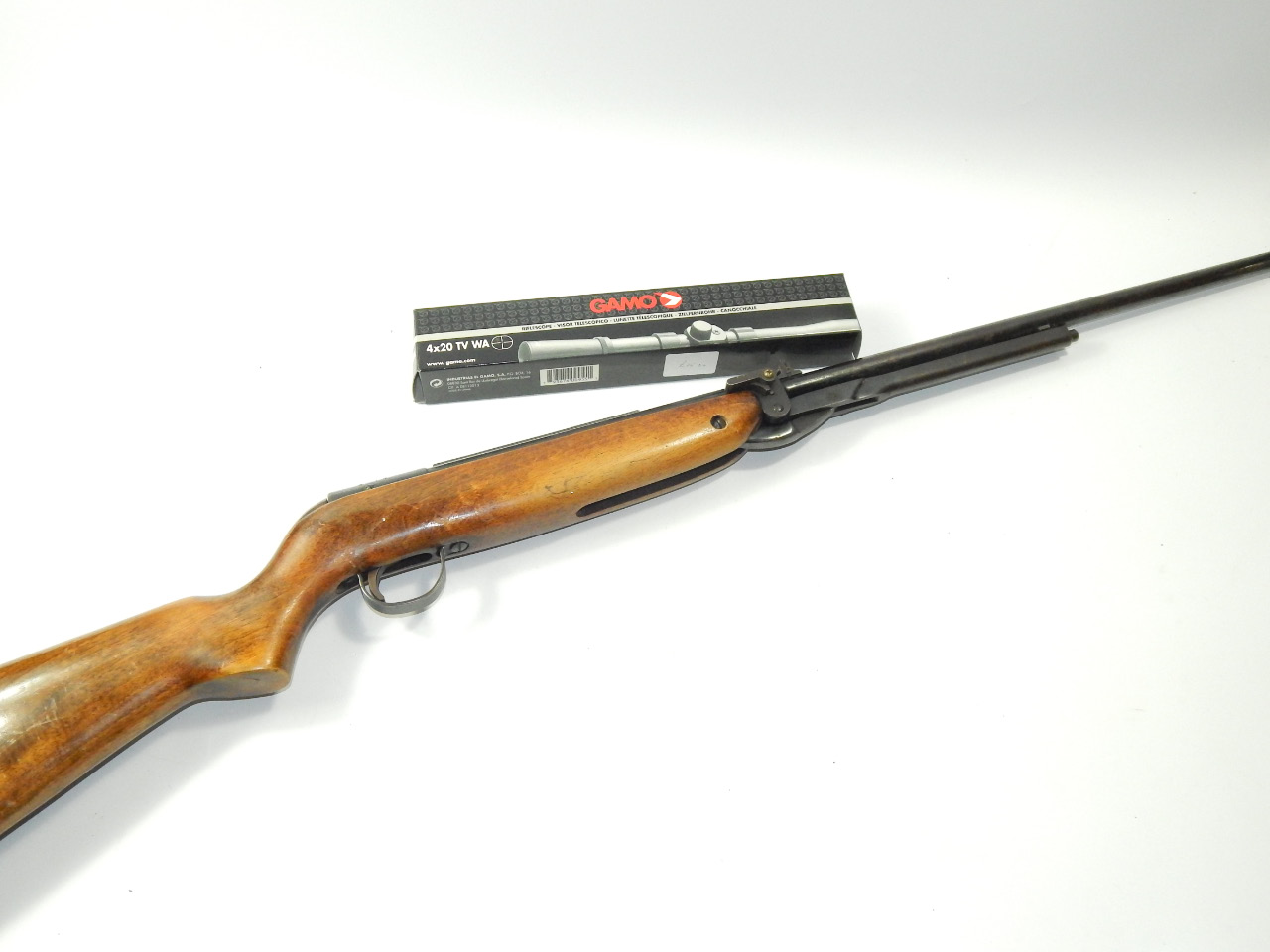 Appraisal: A Webley air rifle Mark together with a Gamo rifle