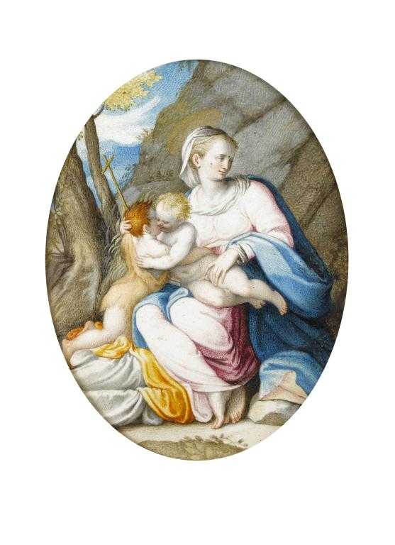 Appraisal: FOLLOWER OF CARLO MARATTA TH CENTURY THE VIRGIN AND CHILD