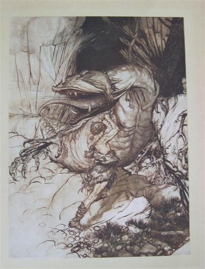 Appraisal: vols Rackham Arthur illustrator Wagner Richard The Rhinegold The Valkyrie