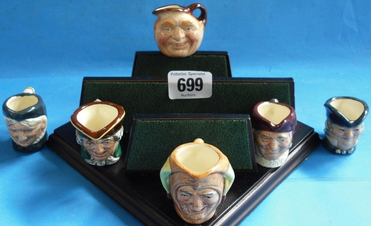 Appraisal: Royal Doulton Set of Tiny Character Jugs Diamond Anniversary comprissing