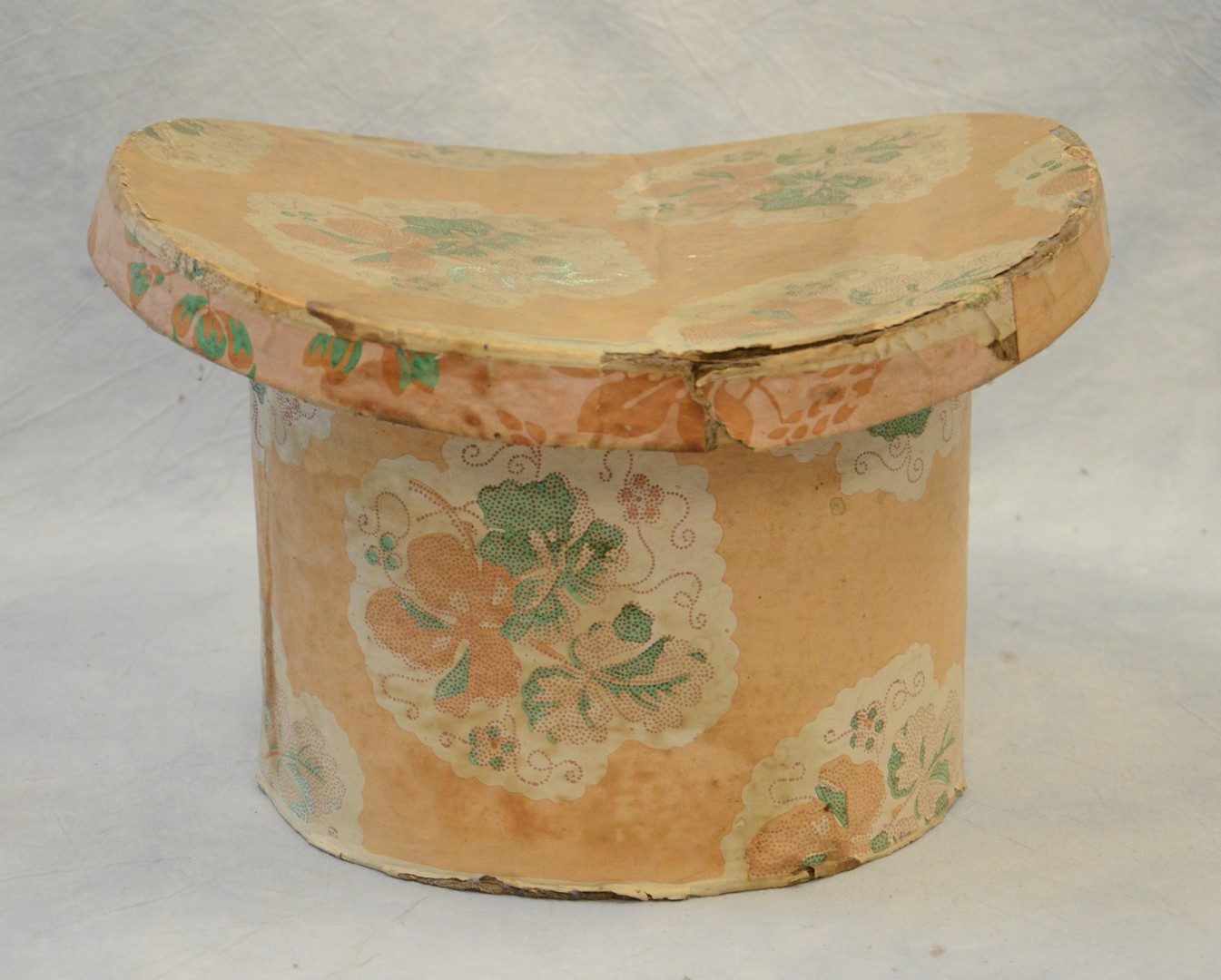 Appraisal: Wallpaper Box in form of top hat signed Joseph Shrine