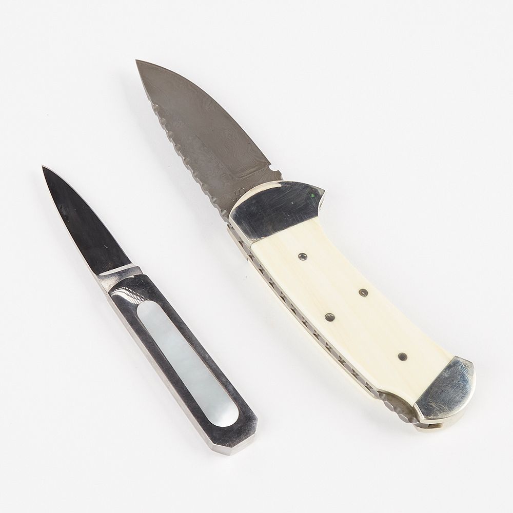 Appraisal: Grp Eugene Shadley Steel Folding Knives Eugene W Shadley E