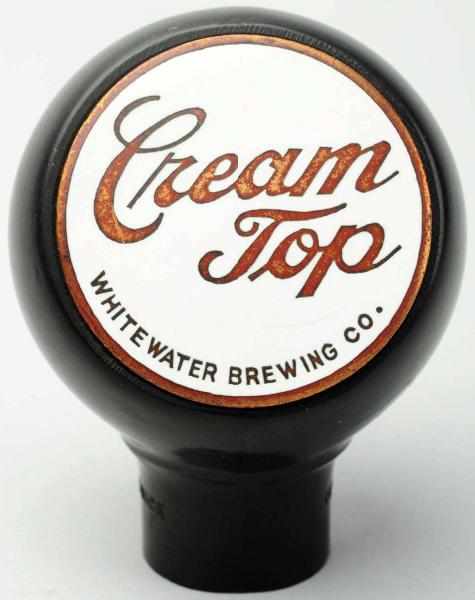 Appraisal: Cream Top Beer Tap Knob White Water Brewing Company Nice