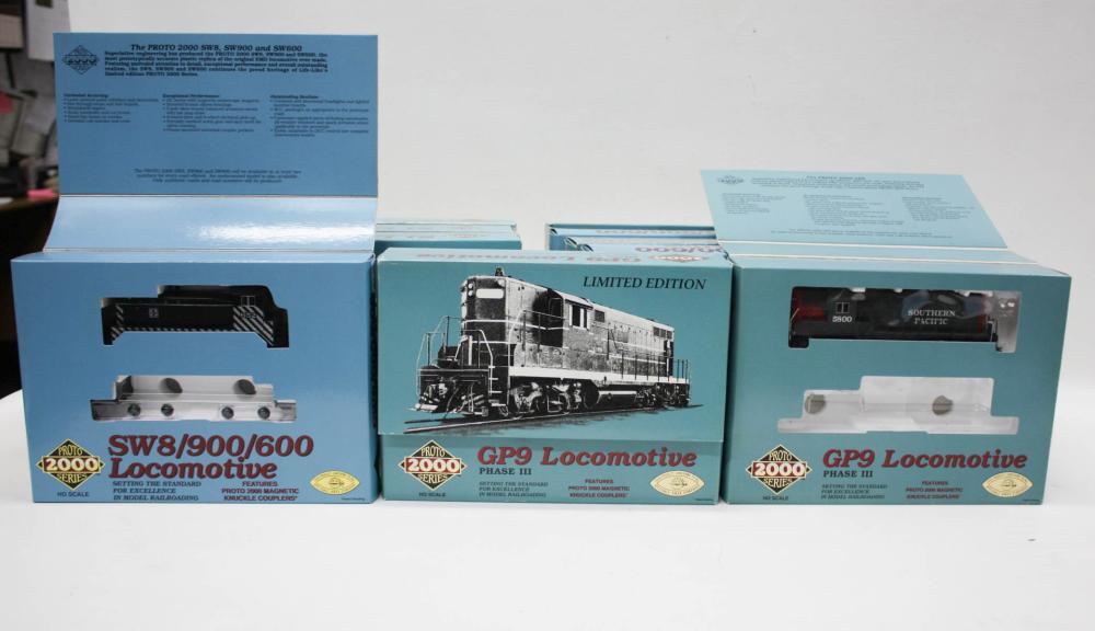 Appraisal: TEN PROTO SERIES HO GAUGE TRAIN ENGINES Including Southern Pacific