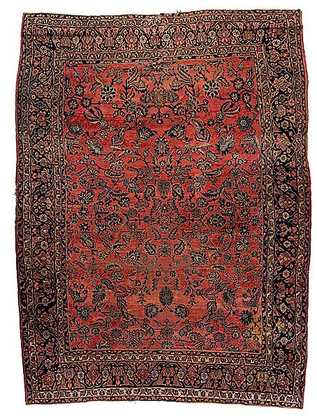 Appraisal: MAHAL RUG Persian late th early th century ft x