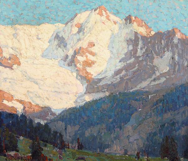 Appraisal: n a Edgar Payne American - Alpine Glaciers signed 'Edgar