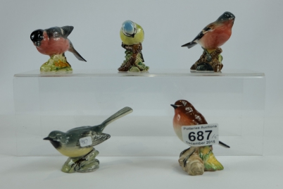 Appraisal: A collection of small Beswick birds to include Chaffinch Bullfinch