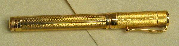 Appraisal: MONTEGRAPPA K Gold York and Lancaster Fountain Pens This set