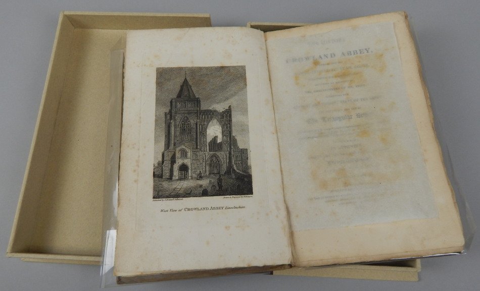 Appraisal: Holdich Benjamin The History of Crowland Abbey engraved plates tissue