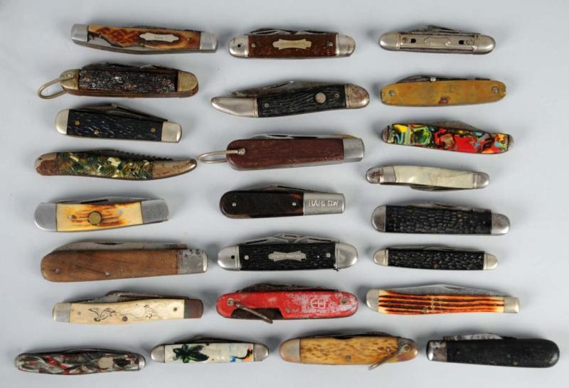 Appraisal: Lot of Various Pocket Knives Description Mostly American Condition Poor