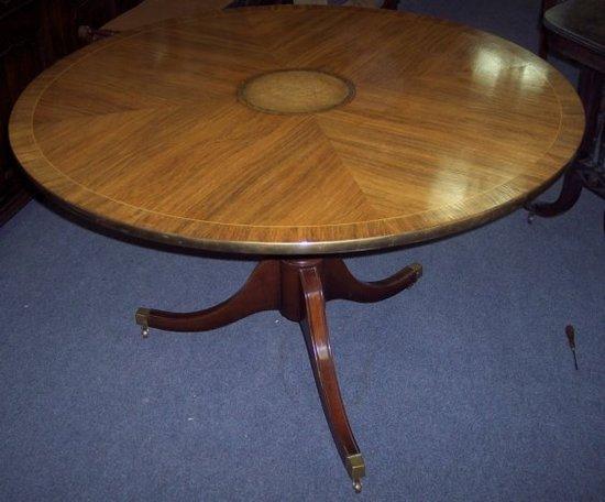 Appraisal: A circular breakfast table of Regency design on a turned