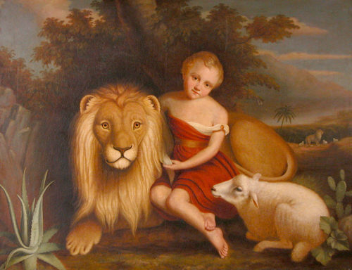 Appraisal: Peaceable Kingdom Late th to mid th Century American School