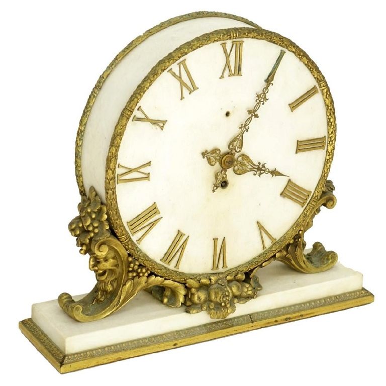 Appraisal: J E Caldwell Mantle Clock J E Caldwell Marble and