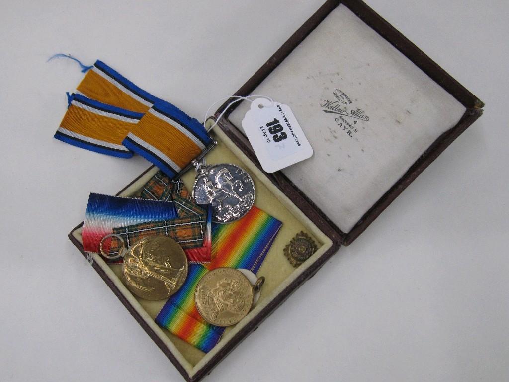 Appraisal: Lot comprising war medal to St J Hutton RNR a