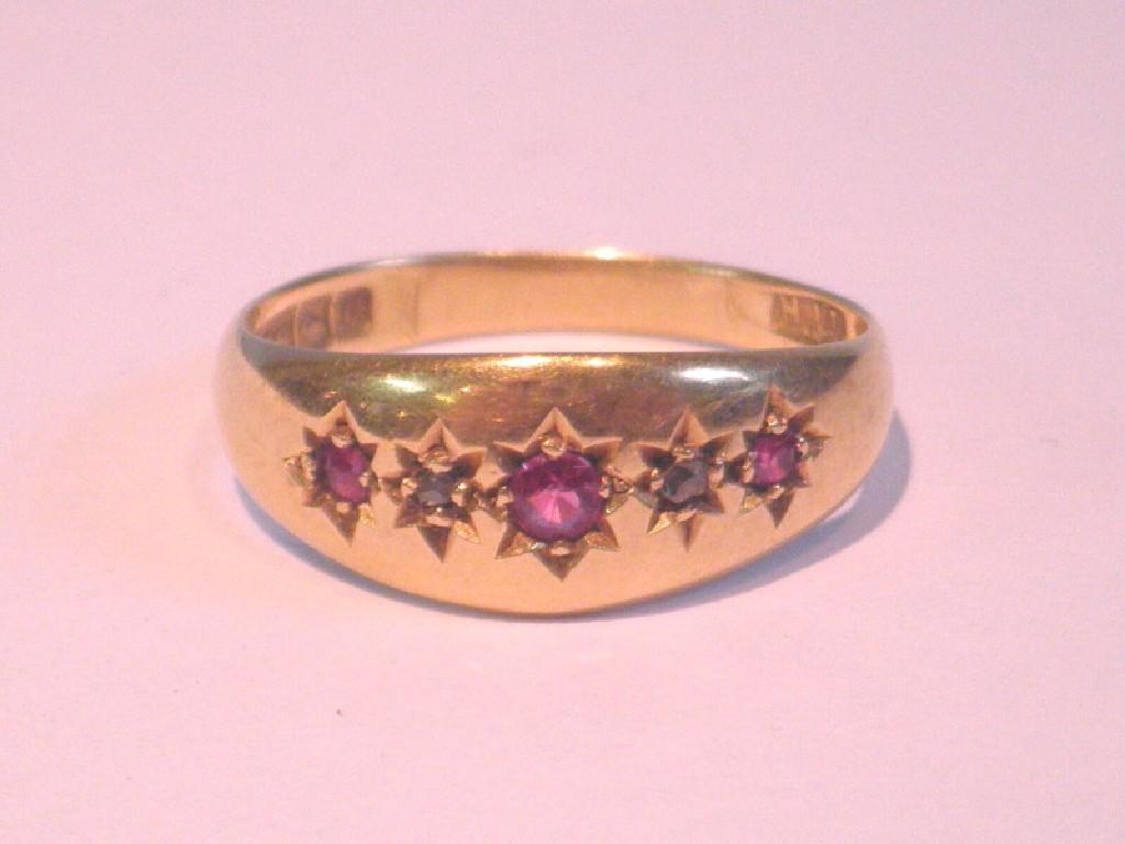 Appraisal: An ct gold stone set signet ring g all in