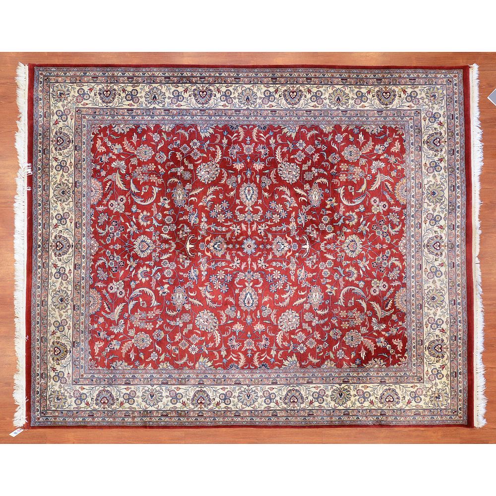 Appraisal: Indo Jaipur Keshan Rug India x Modern hand-knotted wool pile