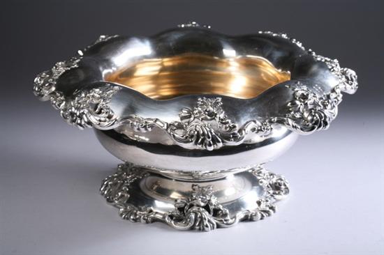 Appraisal: MAUSER STERLING SILVER FOOTED PUNCHBOWL early th century Bulbous bowl