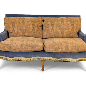 Appraisal: A Pair of French Provincial Velvet and Art Nouveau Inspired