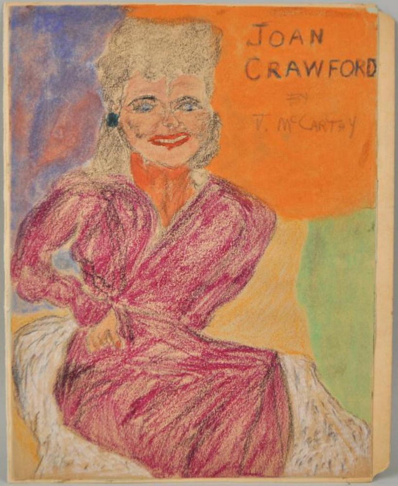 Appraisal: Justin McCarthy G P Joan Crawford Am - outsider artist