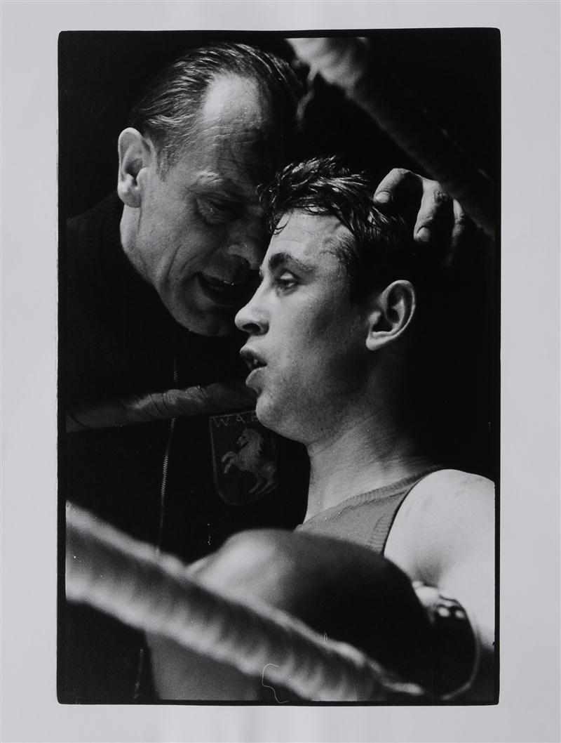 Appraisal: WILL MCBRIDE b UNTITLED BOXING COACH Gelatin silver print unframed