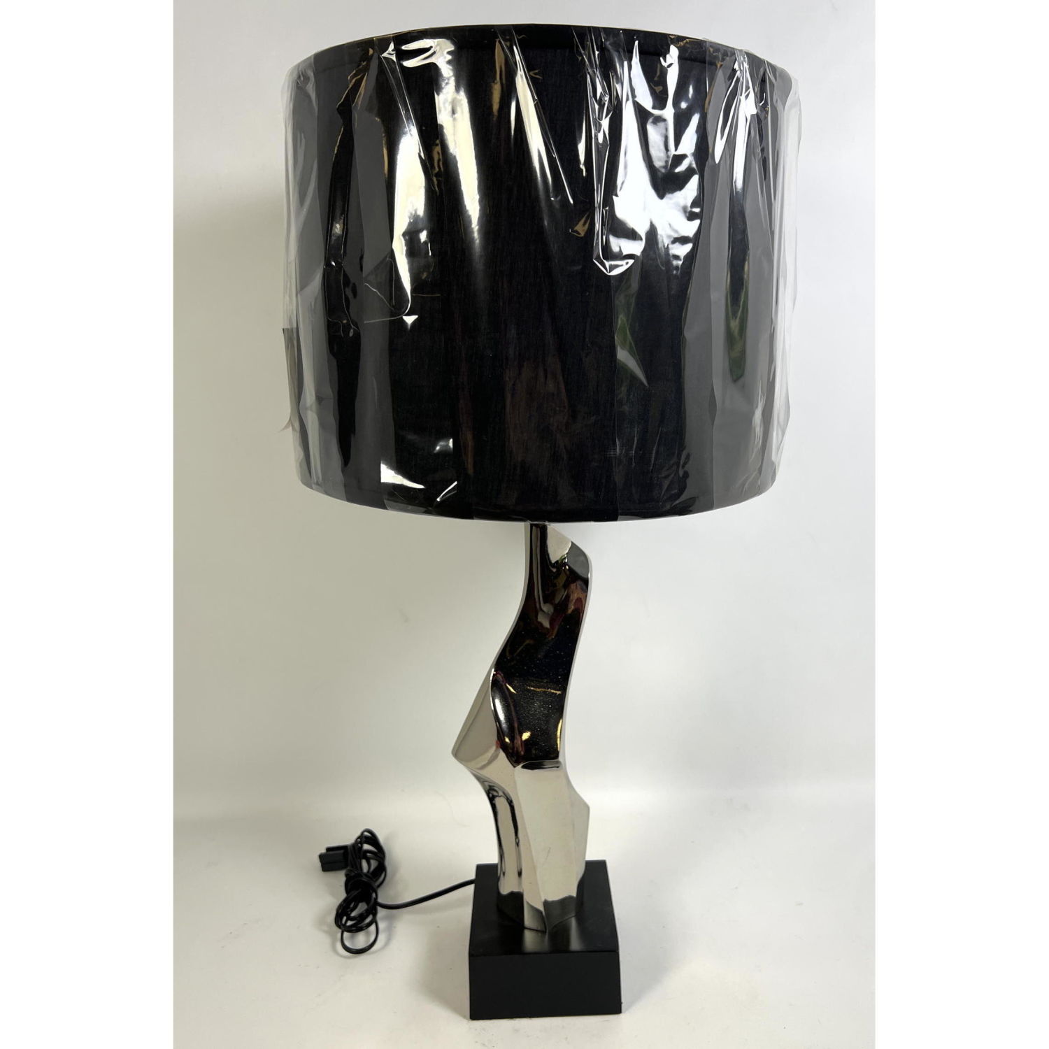 Appraisal: MAURIZO TEMPESTINI for Laurel Table Lamp Circa Chrome on wood