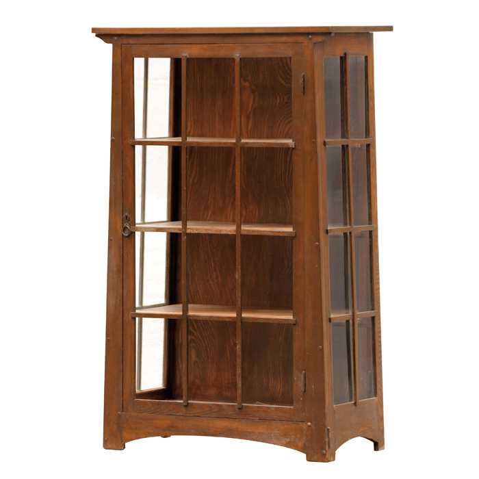 Appraisal: Early Limbert china cabinet tenon and peg construction three removable