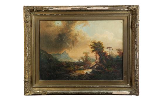 Appraisal: LANDSCAPE WITH SHEPHERD AMERICAN SCHOOL ND HALF- TH CENTURY Oil