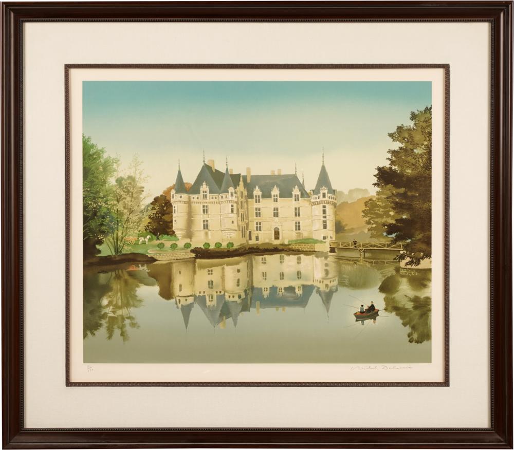 Appraisal: MICHEL DELACROIX B CHANTILLYlithograph signed lower right numbered lower left