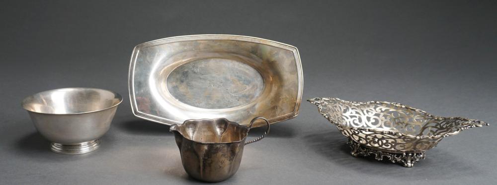 Appraisal: HOWARD CO STERLING SILVER PIERCED BOWL AMERICAN STERLING SILVER BREAD