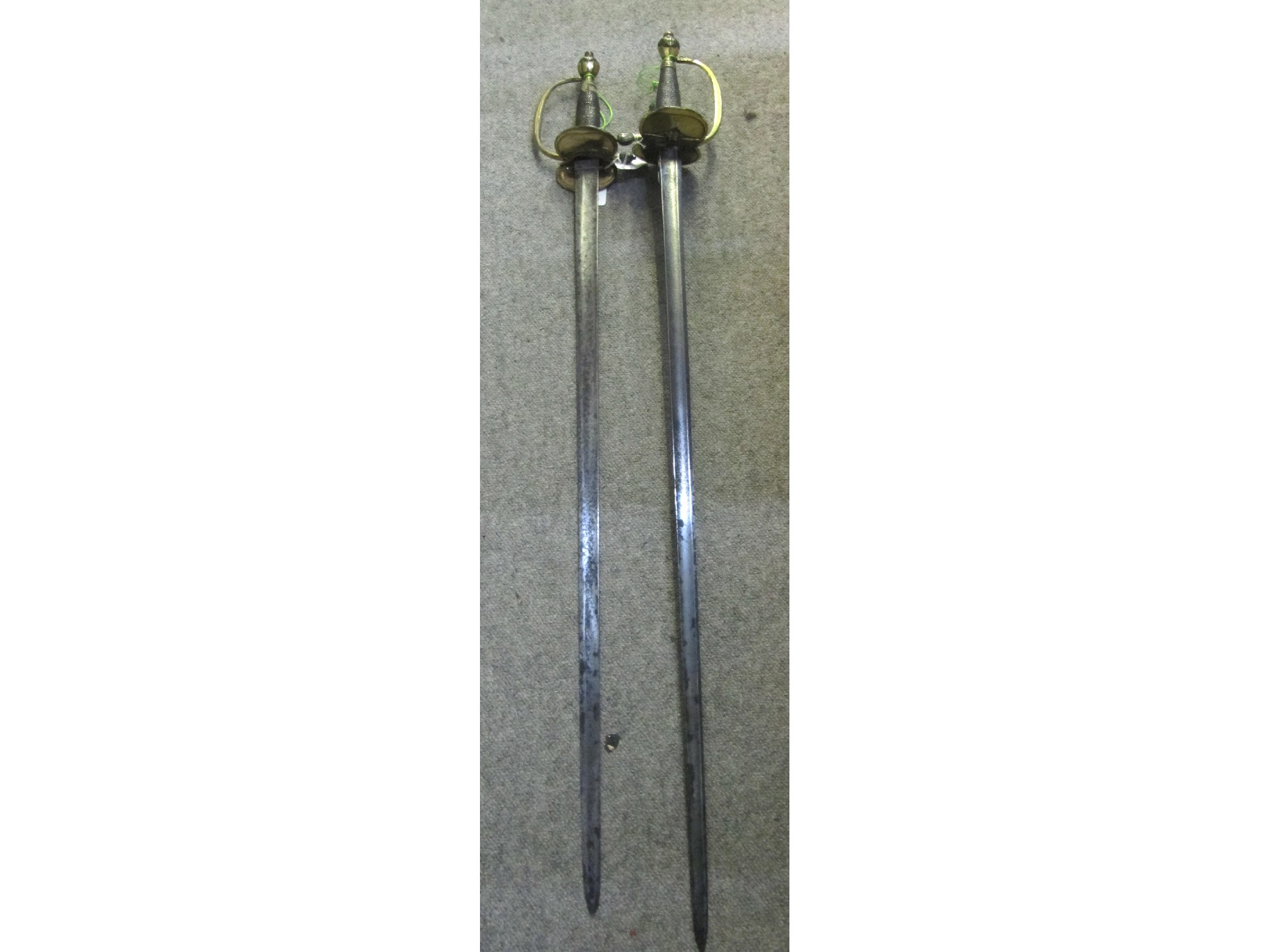 Appraisal: A lot comprising two court swords