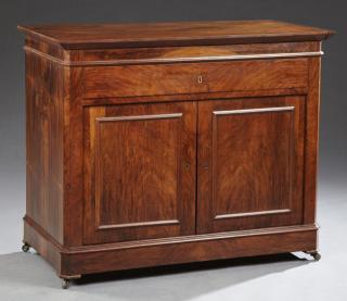 Appraisal: French Louis Philippe Style Carved Mahogany Sidebo French Louis Philippe