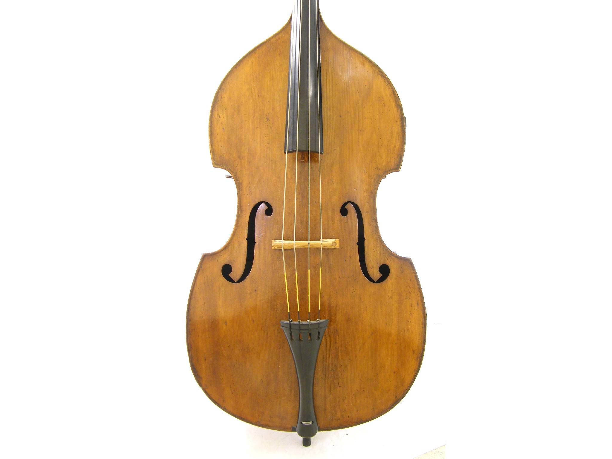 Appraisal: Good mid th century German double bass This instrument has