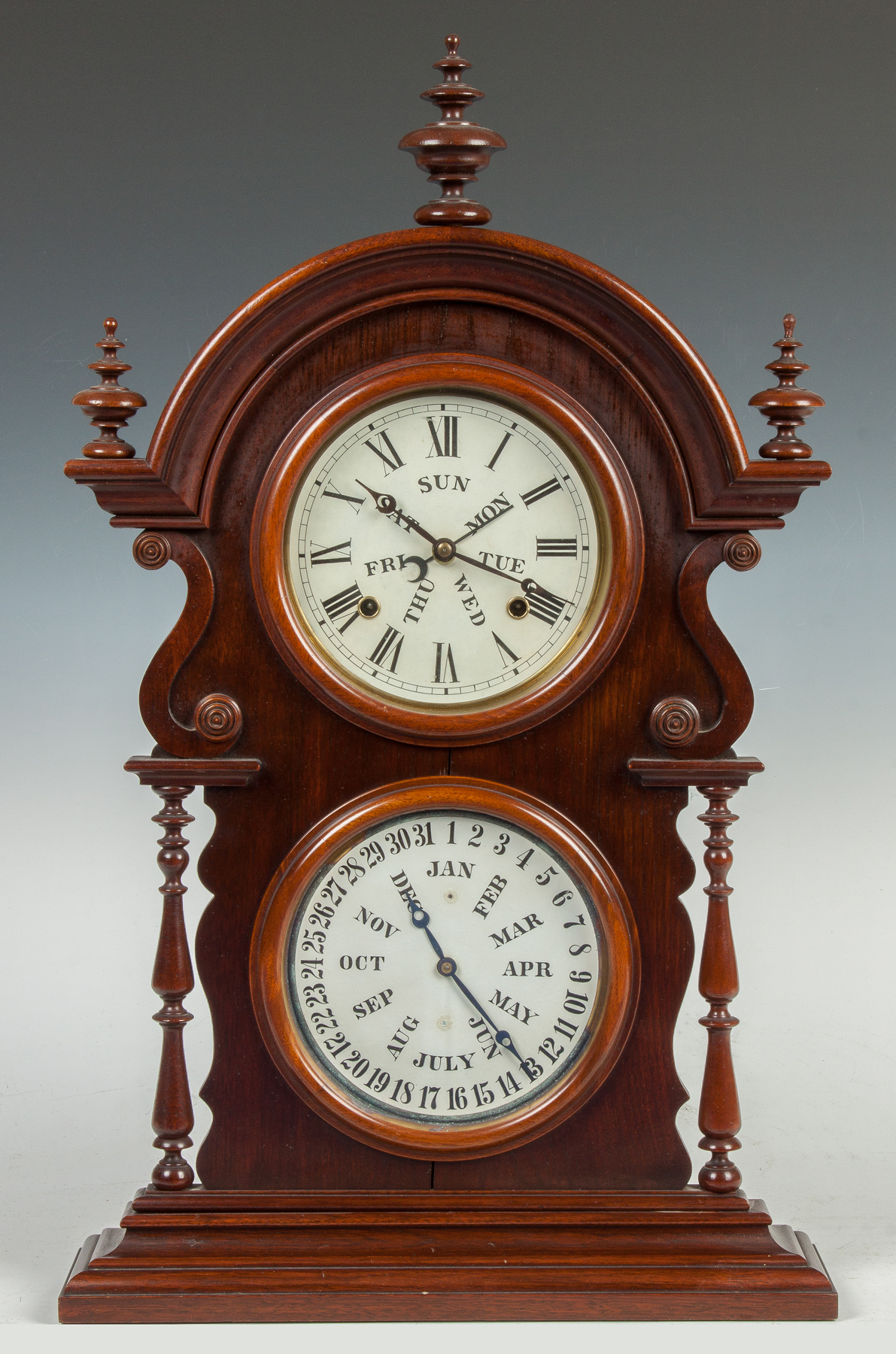 Appraisal: Welch Spring Co Victorian Shelf Clock Bristol CT Walnut case