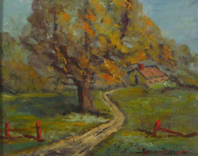 Appraisal: Edna Quear IN - x Oil on Board Signed Lower