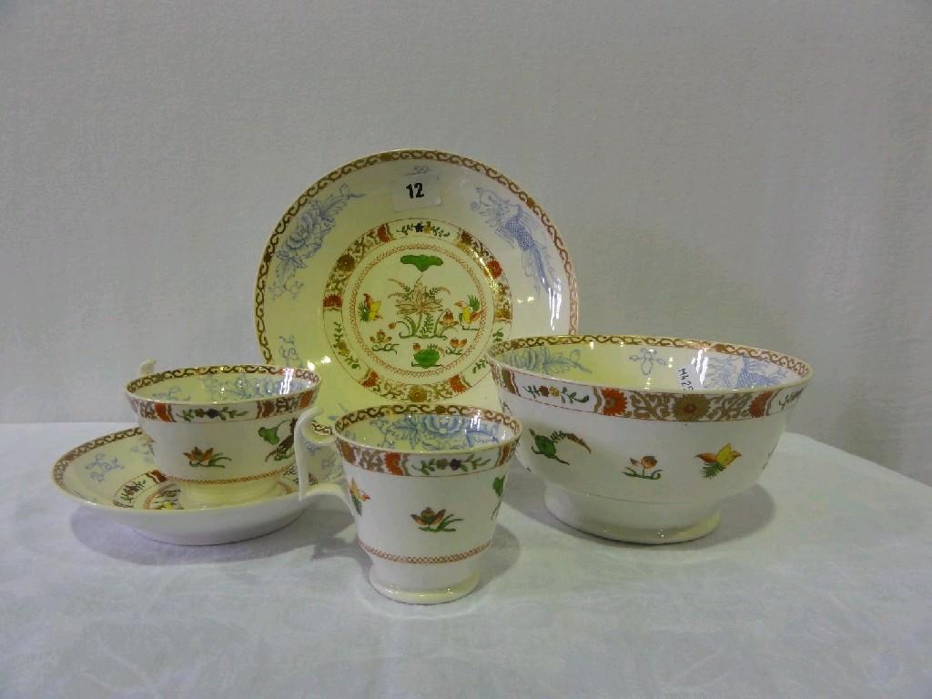 Appraisal: A collection of th century Spode teawares with printed infilled