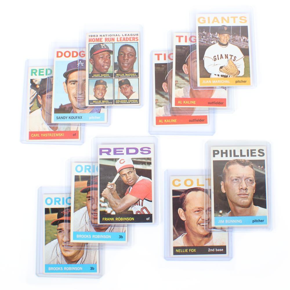 Appraisal: LOT OF HOF TOPPS BASEBALL CARDSLot of HOF Topps Baseball