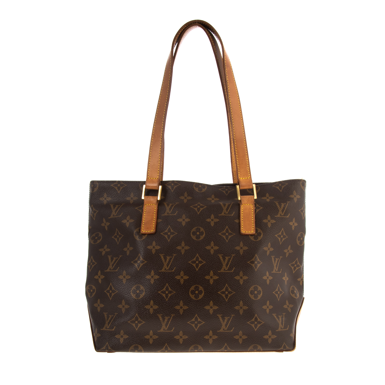 Appraisal: A LOUIS VUITTON MONOGRAM CABAS PIANO A brown and tan