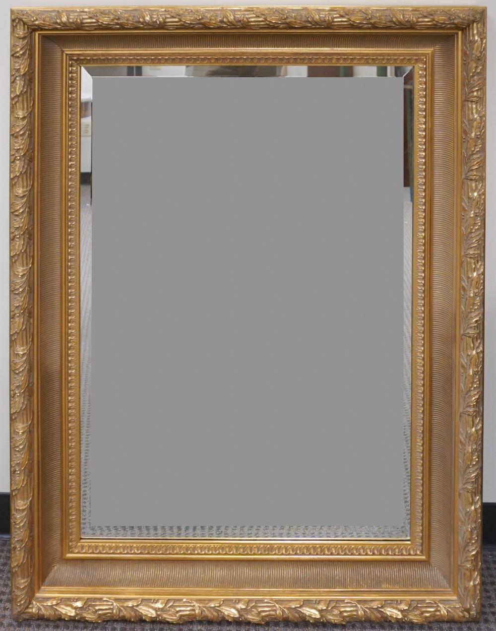 Appraisal: LA BARGE GILT GESSO MIRROR FRAME X IN X CM