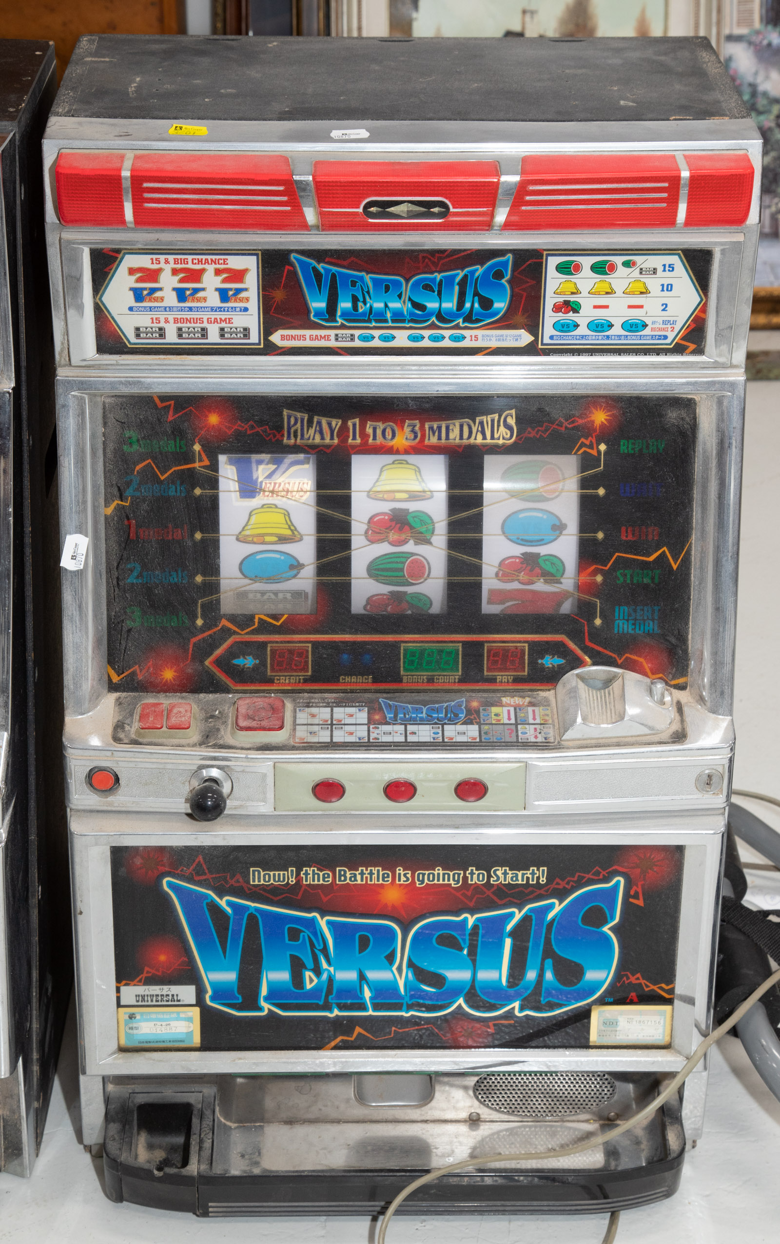 Appraisal: UNIVERSAL VERSUS SLOT MACHINE Type A