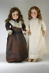 Appraisal: DOLLS - Lot of two bisque swivel head dolls one