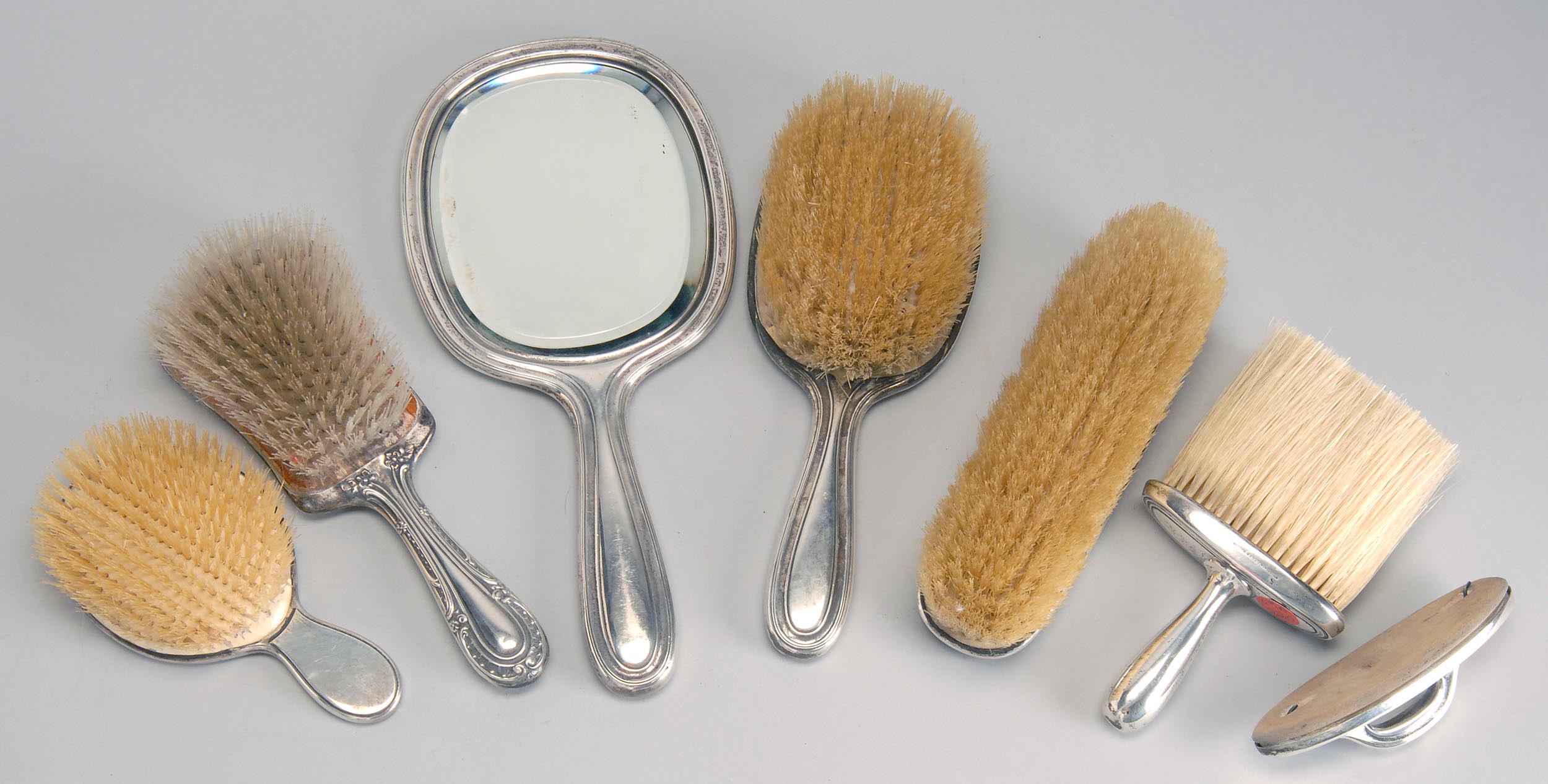 Appraisal: FIVE-PIECE STERLING SILVER DRESSER SET BY TIFFANY Includes hand mirror