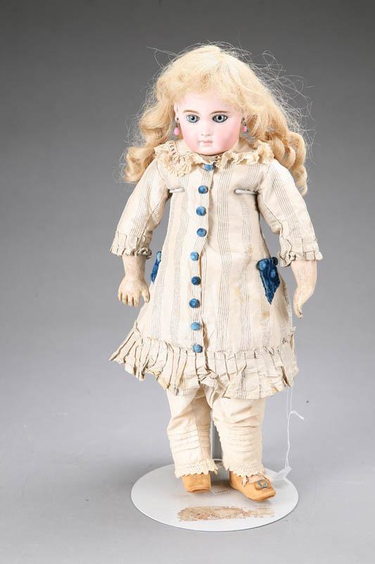 Appraisal: BISQUE HEAD DOLL Signed Jumeau on the lower back of