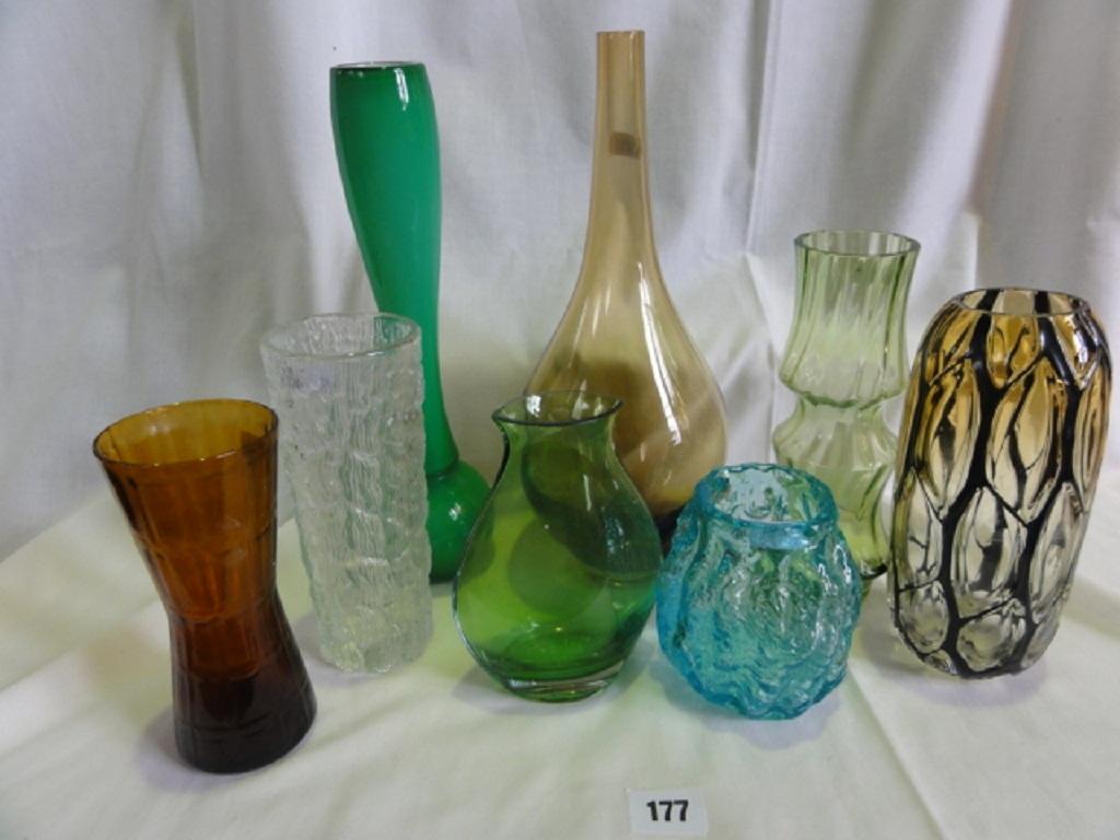 Appraisal: A collection of studio and decorative glassware including a large