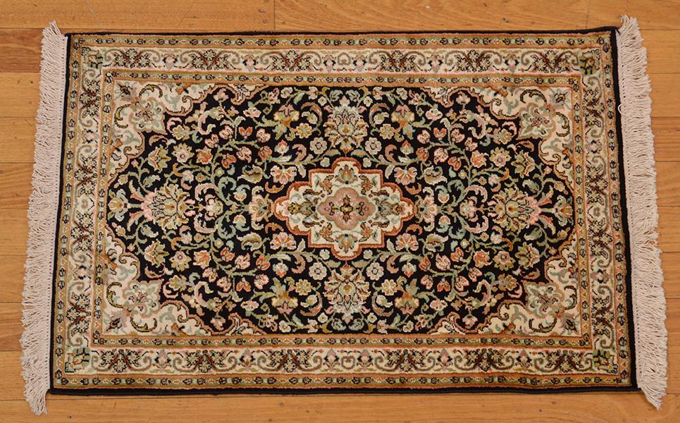 Appraisal: KASHMIRI SRINAGAR Pure silk pile Fine weave of approx knots