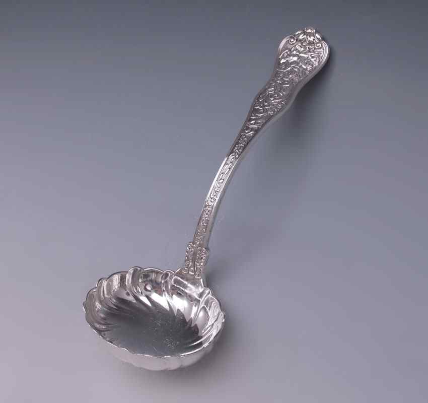 Appraisal: TIFFANY CO OLYMPIAN STERLING LADLE Sauce ladle in the Olympian