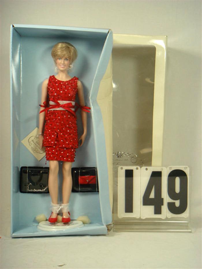 Appraisal: Franklin Mint Princess Diana Doll inches tall vinyl mint in